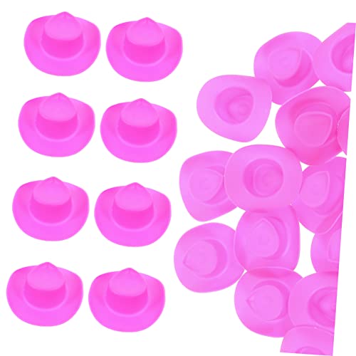 WEKAMOS 30 Stück Cowboy -Hutmodell Plastikhüte Kleiner Cowgirlhut Mini-Cowgirl-Hut Mädchen-Cowgirl-Minihut Mini-Imitationshüte Minihüte zum Basteln Hutminiatur Rosa WEKAMOS 30 Stück Cowboy -Hutmodell Plastikhüte Kleiner Cowgirlhut Mini-Cowgirl-Hut Mädchen-Cowgirl-Minihut Mini-Imitationshüte Minihüte zum Basteln Hutminiatur Rosa von WEKAMOS