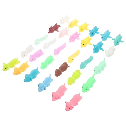 WEKAMOS 30 Stück Teiliges Finger Tier aus Flexiblem TPR Elastische Fingerschleuder Spielzeuge Lustige Finger Tierchen für Party und Stressabbau von WEKAMOS