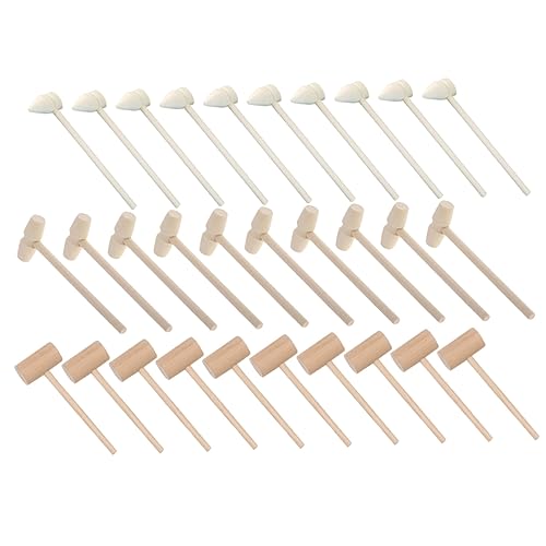 WEKAMOS 30 Stück Teiliges Holzspielzeug mit Natürlichen Mini Holzklöppeln Vielseitig als DIY Hammer und Kuchenklopfer Leicht Handlich für Kindergarten und Kreatives WEKAMOS 30 Stück Teiliges Holzspielzeug mit Natürlichen Mini Holzklöppeln Vielseitig als DIY Hammer und Kuchenklopfer Leicht Handlich für Kindergarten und Kreatives von WEKAMOS