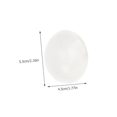 WEKAMOS 30 Stück Teiliges lebensnahes Plastik Eier zum Bemalen DIY Ostern Bastelspielzeug für leichte robuste weiße Deko Eier für kreatives Gestalten und Geschenkideen von WEKAMOS