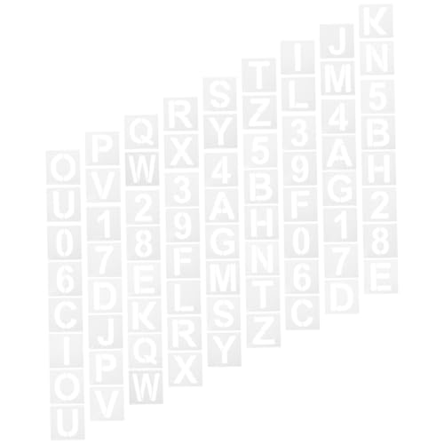 WEKAMOS 36 Stück Teiliges Schablonen Buchstaben Zahlen für Malerei Große Aussparungen Wiederverwendbar Geeignet für DIY Bastelprojekte Schulbedarf Wanddekoration WEKAMOS 36 Stück Teiliges Schablonen Buchstaben Zahlen für Malerei Große Aussparungen Wiederverwendbar Geeignet für DIY Bastelprojekte Schulbedarf Wanddekoration von WEKAMOS