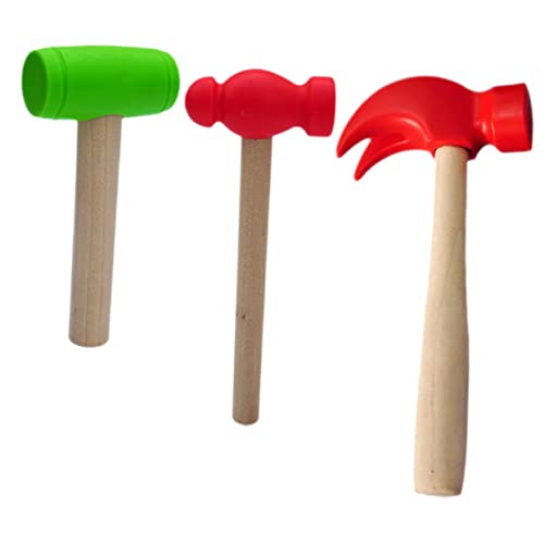 WEKAMOS 3Stücke Teiliges Hammer Holzspielzeug für Jungen und Realistische Funktionen für Spielküche und Interaktives Eltern Junge Mädchen Sicher und Robust WEKAMOS 3Stücke Teiliges Hammer Holzspielzeug für Jungen und Realistische Funktionen für Spielküche und Interaktives Eltern Junge Mädchen Sicher und Robust von WEKAMOS