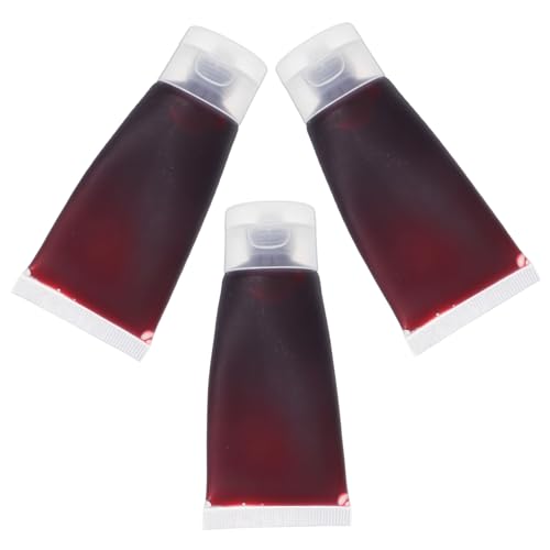 WEKAMOS 3stücke Kunstblut Für Make-up Zum Auftragen Realistische Blutige Effekte Für Halloween Cosplay Und Theater Abwaschbar Und Hautfreundlich WEKAMOS 3stücke Kunstblut Für Make-up Zum Auftragen Realistische Blutige Effekte Für Halloween Cosplay Und Theater Abwaschbar Und Hautfreundlich von WEKAMOS