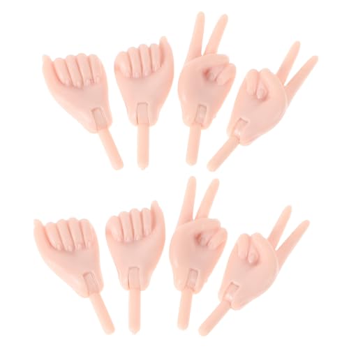 WEKAMOS 4 Paar Puppenhand Set Zubehör Kleines Hamster Ersatz Für Puppenhaus Maschine Fußpolster Handförmige Puppen Tablet Ständer Reparaturwerkzeug Puppenhaus Haushaltstopf WEKAMOS 4 Paar Puppenhand Set Zubehör Kleines Hamster Ersatz Für Puppenhaus Maschine Fußpolster Handförmige Puppen Tablet Ständer Reparaturwerkzeug Puppenhaus Haushaltstopf von WEKAMOS
