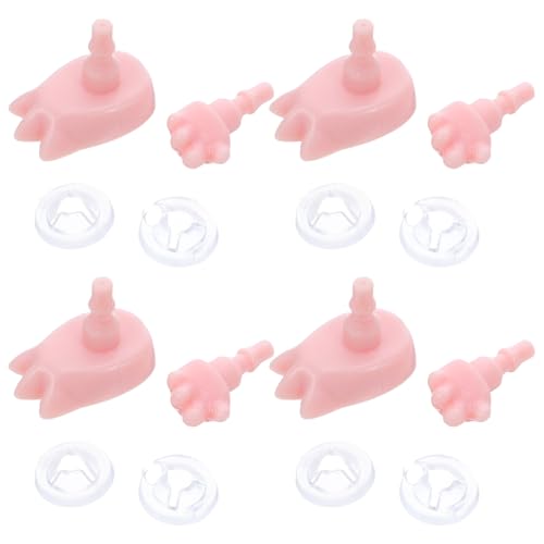 WEKAMOS 4 Sets Miniatur-puppenhände Und -füße, Künstliche Handgelenke, Körperteile, Ersatz Für Spielzeugpuppen, Zubehör, Actionfiguren, Bastelbedarf WEKAMOS 4 Sets Miniatur-puppenhände Und -füße, Künstliche Handgelenke, Körperteile, Ersatz Für Spielzeugpuppen, Zubehör, Actionfiguren, Bastelbedarf von WEKAMOS