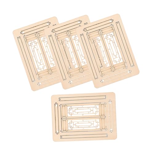 WEKAMOS 4 Stück Fenstergebäudemodell Puppenhaus-fensterrahmen Mini-gartenbedarf Miniatur-holzrahmen Miniatur-fensterrahmen Feengartenhausfenster Feenfenster Aus Holz Light Brown Hölzern WEKAMOS 4 Stück Fenstergebäudemodell Puppenhaus-fensterrahmen Mini-gartenbedarf Miniatur-holzrahmen Miniatur-fensterrahmen Feengartenhausfenster Feenfenster Aus Holz Light Brown Hölzern von WEKAMOS