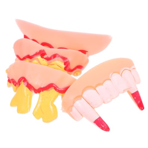 WEKAMOS 4 Stück Halloween zähne Kostüm Zähne lustige Zähne Halloween -Zähne hässliche zähne Gruselige Zähne für Halloween Cosplay-Zahnersatz dekorative Halloween-Zähne Falsche Zähne Gummi WEKAMOS 4 Stück Halloween zähne Kostüm Zähne lustige Zähne Halloween -Zähne hässliche zähne Gruselige Zähne für Halloween Cosplay-Zahnersatz dekorative Halloween-Zähne Falsche Zähne Gummi von WEKAMOS
