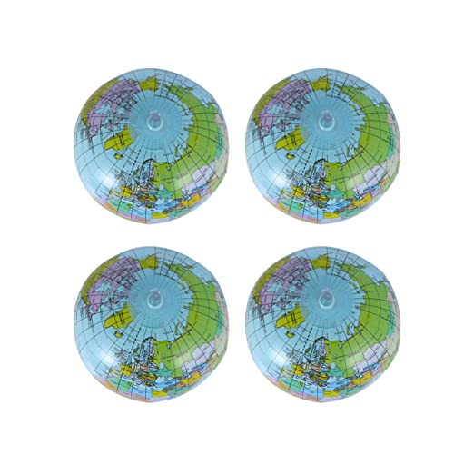 WEKAMOS 4 Stück Karte Aufblasbare Bälle Wasserball- Aufblasbarer Spielzeugball Strandball Für WEKAMOS 4 Stück Karte Aufblasbare Bälle Wasserball- Aufblasbarer Spielzeugball Strandball Für von WEKAMOS