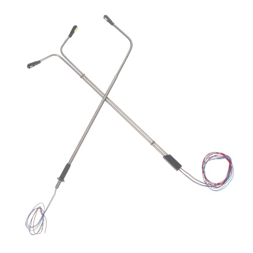 WEKAMOS 4 Stück Mikro Landschafts Straßenlaterne Puppenhaus Straßenlaterne Winzige Gehweglampe Mini Straßenlaternen Vorrichtung Mini Zug Laterne Miniatur Miniatur von WEKAMOS