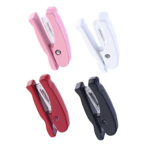 WEKAMOS 4 Stück Mini Hefter Mini Dekoration Puppendekoration Miniatur Stühle Tragbare Teile Puppenzubehör Stühle Häkeln Mini Zubehör Tragbarer Displayrahmen Mini Dinge Aus von WEKAMOS