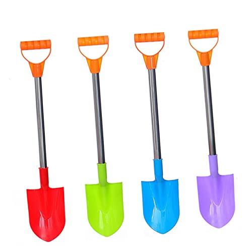 WEKAMOS 4 Stück Mini Sandspielzeug Pack Kunststoff Schaufeln für Strand und Sandkasten Fördert Praktische Fähigkeiten und Koordination Farblich Sortiert Zufällige Farbe Zufällige Farbe von WEKAMOS