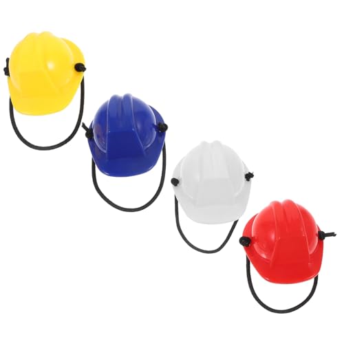 WEKAMOS 4 Stück Mini Sicherheitshelm mit Verstellbarem Riemen Kleiner Bauhelm und Puppenzubehör Realistisches Design Vielseitig als Reptilienhut und Haustiermütze für Zufällige Farbe WEKAMOS 4 Stück Mini Sicherheitshelm mit Verstellbarem Riemen Kleiner Bauhelm und Puppenzubehör Realistisches Design Vielseitig als Reptilienhut und Haustiermütze für Zufällige Farbe von WEKAMOS