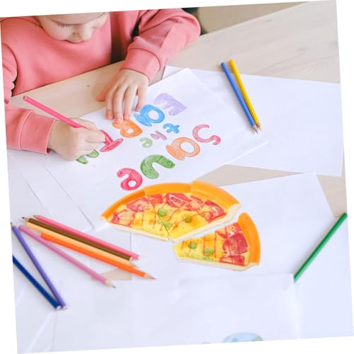 WEKAMOS 4 Stück PU Simulation Käse Pizzastücke Realistische Miniatur Fake Pizza Spielküche Dekoration Party Requisiten Leicht Tragbar von WEKAMOS