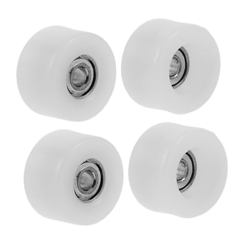 WEKAMOS 4 Stück Professionelle Finger Skateboard Räder mit Hochgeschwindigkeitslagern Langlebige Mini Skateboard Einfache Montage Farbenfrohes Design für Präzise Kontrolle und von WEKAMOS