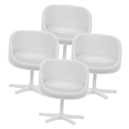 WEKAMOS 4 Stück Puppenhausstuhl Möbelstühle Puppenhausdekor PVC Stuhl Modell Mini Hausbedarf Miniaturstuhl Für Figuren Mini Hausdekoration DIY Stuhl Weißer Kunststoff WEKAMOS 4 Stück Puppenhausstuhl Möbelstühle Puppenhausdekor PVC Stuhl Modell Mini Hausbedarf Miniaturstuhl Für Figuren Mini Hausdekoration DIY Stuhl Weißer Kunststoff von WEKAMOS