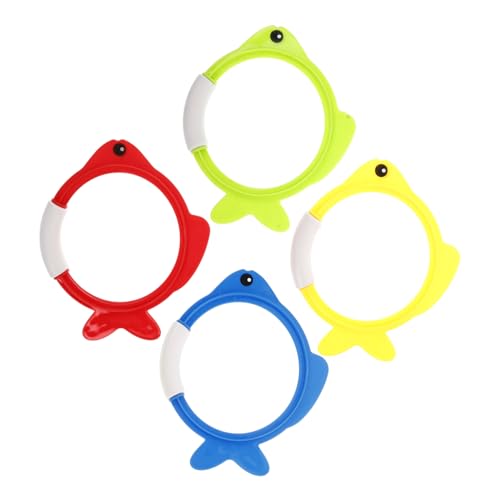 WEKAMOS 4 Stück Tauchspielzeug Tauchkreise Kleinkindpoolspielzeug Sommerspielzeug Schwimmringe Pool-Ring-Spiel Sinkendes Poolspielzeug Kleinkind Schwimmen Plastik WEKAMOS 4 Stück Tauchspielzeug Tauchkreise Kleinkindpoolspielzeug Sommerspielzeug Schwimmringe Pool-Ring-Spiel Sinkendes Poolspielzeug Kleinkind Schwimmen Plastik von WEKAMOS