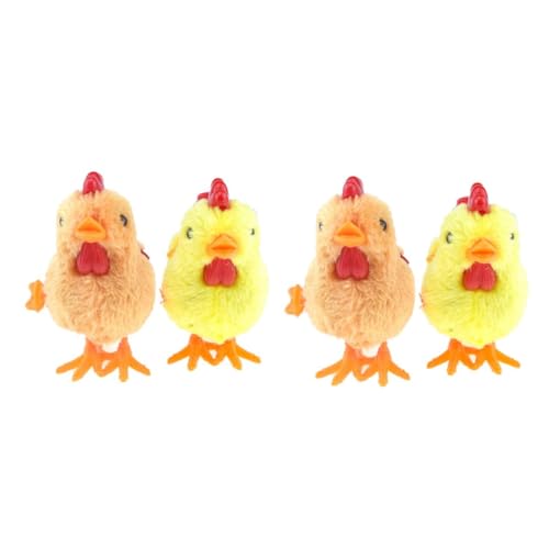 WEKAMOS 4 Stück Teiliges Aufziehspielzeug Küken Plüschtier Bunte Kuscheltiere für Kleinkinder Bewegliche Wind Up Hühner Spielzeuge Spielerisch Laufen Springen Fördern Zufällige Farbe WEKAMOS 4 Stück Teiliges Aufziehspielzeug Küken Plüschtier Bunte Kuscheltiere für Kleinkinder Bewegliche Wind Up Hühner Spielzeuge Spielerisch Laufen Springen Fördern Zufällige Farbe von WEKAMOS