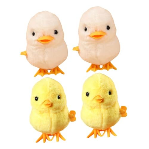 WEKAMOS 4 Stück Teiliges Aufziehspielzeug mit Springenden Plüsch Küken und Enten Buntes Wind Up Tier für Fördert Aufmerksamkeit und Motorische Fähigkeiten als und Party Deko WEKAMOS 4 Stück Teiliges Aufziehspielzeug mit Springenden Plüsch Küken und Enten Buntes Wind Up Tier für Fördert Aufmerksamkeit und Motorische Fähigkeiten als und Party Deko von WEKAMOS