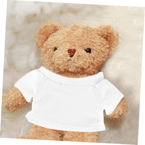 WEKAMOS 4 Stück Teiliges Basic T Shirt für Kuscheltiere aus Sanft und Bequem Vielseitig für Puppen und Plüschbären Einfache Anziehkleidung Trendige Farben für DIY Dekoration Passend für WEKAMOS 4 Stück Teiliges Basic T Shirt für Kuscheltiere aus Sanft und Bequem Vielseitig für Puppen und Plüschbären Einfache Anziehkleidung Trendige Farben für DIY Dekoration Passend für von WEKAMOS