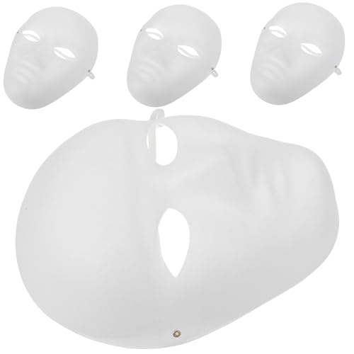 WEKAMOS 4 Stück Teiliges DIY Handbemalte Umweltfreundliche Papierspulp Masken Blanko Weiß zum Bemalen Basteln Karneval Halloween Party Kostüm Kreative Maskerade WEKAMOS 4 Stück Teiliges DIY Handbemalte Umweltfreundliche Papierspulp Masken Blanko Weiß zum Bemalen Basteln Karneval Halloween Party Kostüm Kreative Maskerade von WEKAMOS