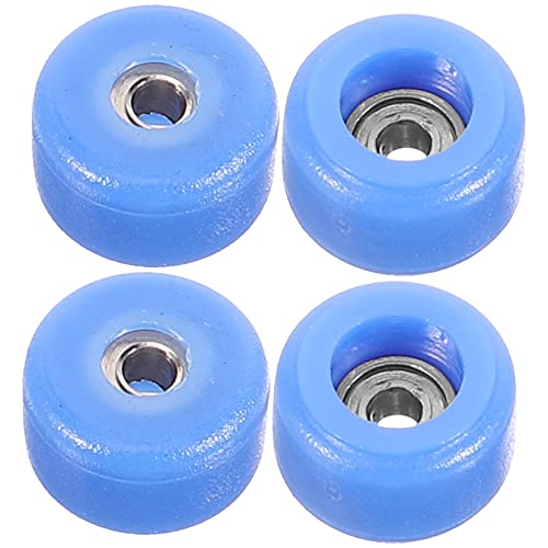WEKAMOS 4 Stück Teiliges Finger Skateboard Roller mit Hochgeschwindigkeits Kugellagern Realistisches Finger Skate Toy für Fingerkoordination Flexibles Fingerspielzeug und DIY von WEKAMOS