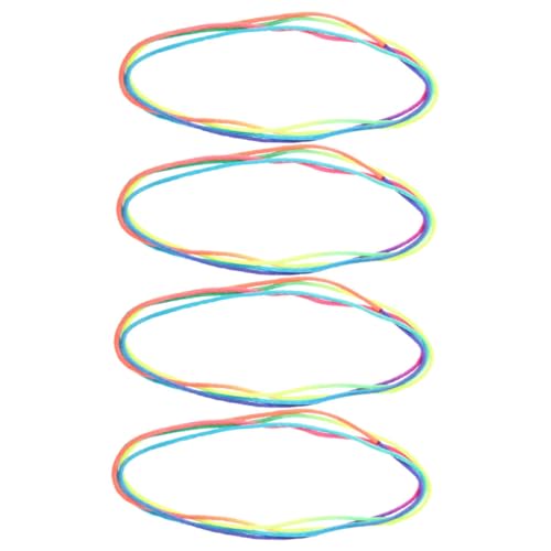 WEKAMOS 4 Stück Teiliges Katzenwiegen Handspielzeug Bunte Elastische Fingerschnur Strapazierfähiges Hautfreundliches Fingerspielzeug zur Hand und Fingermuskulatur Übung Kreatives von WEKAMOS