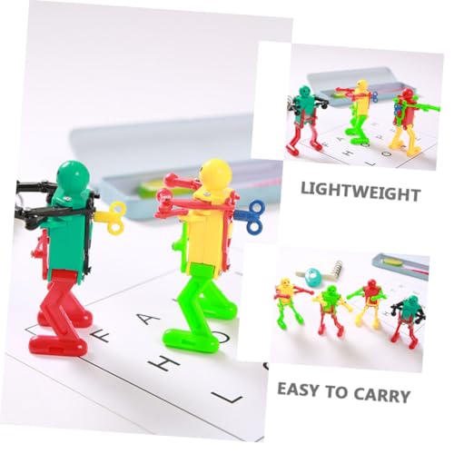 WEKAMOS 4 Stück Teiliges Kunststoff Soldaten Puppen Bunte Tischdeko Figuren Stressabbauendes für Langlebig Glatte Oberfläche Beliebtes Desktop Ornament Zufällige Farbe Zufällige Farbe von WEKAMOS