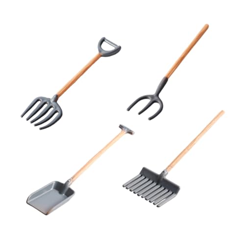 WEKAMOS 4 Stück Teiliges Mini Gartenwerkzeug Set Gartenspielzeug Miniatur Schaufel Rechen für Puppenhaus und Bauernhof Dekoration Langlebig und Antik Gestaltet WEKAMOS 4 Stück Teiliges Mini Gartenwerkzeug Set Gartenspielzeug Miniatur Schaufel Rechen für Puppenhaus und Bauernhof Dekoration Langlebig und Antik Gestaltet von WEKAMOS