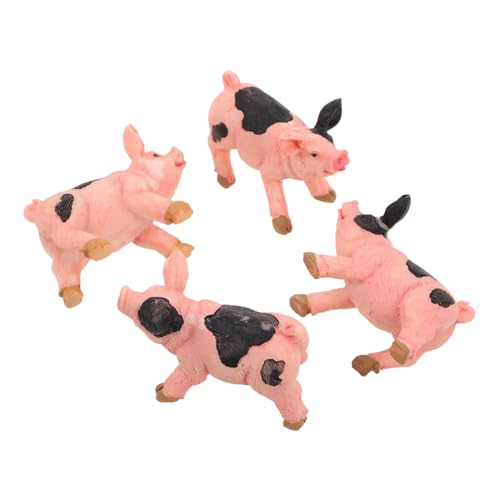WEKAMOS 4 Stück Teiliges Mini Schwein Resin Figuren Realistische Tierornamente aus Kunstharz Niedliche Sammler Dekoration für Zuhause Büro und Puppenhaus als und Souvenir WEKAMOS 4 Stück Teiliges Mini Schwein Resin Figuren Realistische Tierornamente aus Kunstharz Niedliche Sammler Dekoration für Zuhause Büro und Puppenhaus als und Souvenir von WEKAMOS