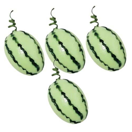 WEKAMOS 4 Stück Teiliges Mini Wassermelonen aus Harz Realistisch Gestaltete Obstmodelle Detailreiche Puppenhaus Dekoration Langlebiges für Rollenspiele und Partydeko WEKAMOS 4 Stück Teiliges Mini Wassermelonen aus Harz Realistisch Gestaltete Obstmodelle Detailreiche Puppenhaus Dekoration Langlebiges für Rollenspiele und Partydeko von WEKAMOS