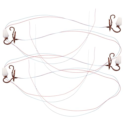 WEKAMOS 4 Stück Teiliges Miniatur Wandleuchten Dekorative Mini Haus Wandlampen aus Edelstahl und Realistische Miniatur Lampen für Puppenhaus Sandtisch und DIY Szenendekoration WEKAMOS 4 Stück Teiliges Miniatur Wandleuchten Dekorative Mini Haus Wandlampen aus Edelstahl und Realistische Miniatur Lampen für Puppenhaus Sandtisch und DIY Szenendekoration von WEKAMOS