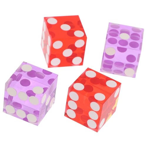WEKAMOS 4 Stück Teiliges Präzisions würfel Acryl mit Klaren Punkten Langlebig und Farbecht Praktische Rechteckige Spielwürfel für Unterhaltung und Party Zufällige Farben Zufällige Farbe WEKAMOS 4 Stück Teiliges Präzisions würfel Acryl mit Klaren Punkten Langlebig und Farbecht Praktische Rechteckige Spielwürfel für Unterhaltung und Party Zufällige Farben Zufällige Farbe von WEKAMOS