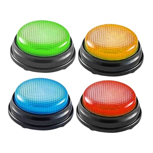 WEKAMOS 4 Stück Teiliges Quiz Spiel Buzzer mit Einzigartigen Sounds Langlebiger Kunststoff Interaktives Reaktionsspiel für Schule für Trivia und Teamwettbewerbe WEKAMOS 4 Stück Teiliges Quiz Spiel Buzzer mit Einzigartigen Sounds Langlebiger Kunststoff Interaktives Reaktionsspiel für Schule für Trivia und Teamwettbewerbe von WEKAMOS