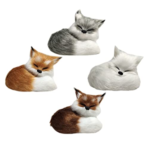 WEKAMOS 4 Stück Teiliges Simulation Fuchs Plüschtiere Realistische Dekoration für Kinderzimmer Kuscheltier für Freunde und Familie Weiche Fuchsfiguren Verschenken WEKAMOS 4 Stück Teiliges Simulation Fuchs Plüschtiere Realistische Dekoration für Kinderzimmer Kuscheltier für Freunde und Familie Weiche Fuchsfiguren Verschenken von WEKAMOS