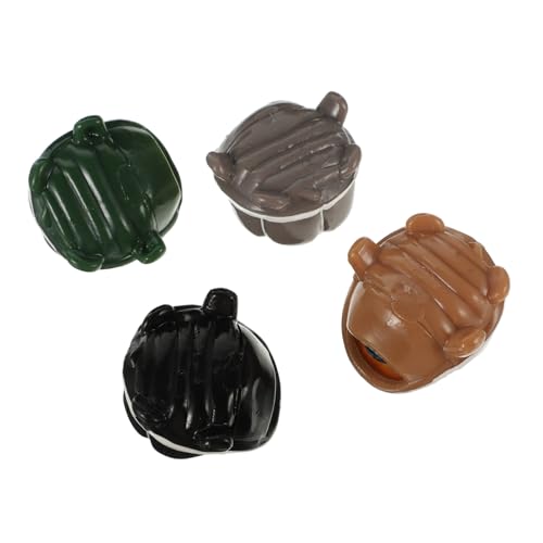 WEKAMOS 4 Stück Teiliges Squeeze Turtle Dehnbares Lustiges Stressspielzeug zum Drücken Beruhigendes Sensorisches Anti Stress Erwachsene und Schüler Partygeschenk Zufällige Zufällige Farbe von WEKAMOS