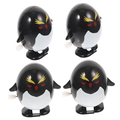 WEKAMOS 4 Stück Teiliges Wind Up Pinguin Aufziehspielzeug Ohne Batterie Lustiges Partyspielzeug Cartoon von WEKAMOS