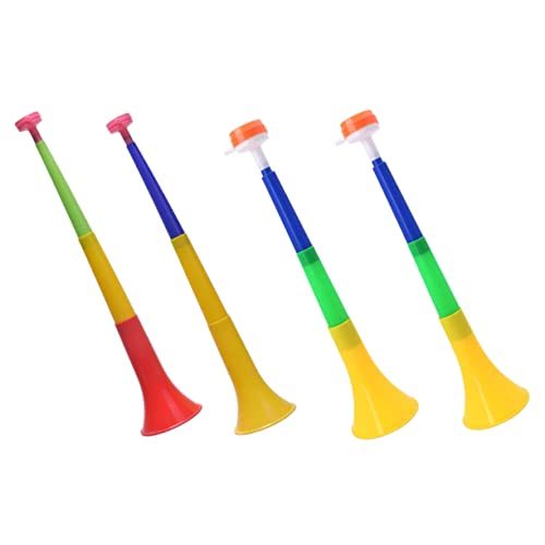 WEKAMOS 4 Stück WM-Horn Stadion jubeln Horn Fußballtrompete Sport Hörner kindertrompeten outdoorspielzeug Fan-Horn Kunststoff-Lüfterhupe farbiges Hornspielzeug Plastik WEKAMOS 4 Stück WM-Horn Stadion jubeln Horn Fußballtrompete Sport Hörner kindertrompeten outdoorspielzeug Fan-Horn Kunststoff-Lüfterhupe farbiges Hornspielzeug Plastik von WEKAMOS