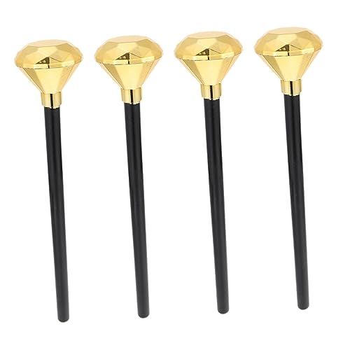 WEKAMOS 4 Stück Zauberstab Halloween Geburtstag Kostüm Dekorationen Party Stichworte für Toys Cosplay-Zubehör für Diamantzepter Plastik Golden WEKAMOS 4 Stück Zauberstab Halloween Geburtstag Kostüm Dekorationen Party Stichworte für Toys Cosplay-Zubehör für Diamantzepter Plastik Golden von WEKAMOS