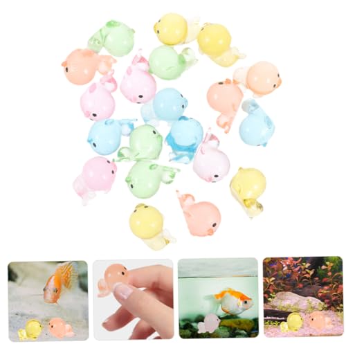 WEKAMOS 40 Stück Teiliges Mini Harz Seelöwen Transparente Kleine Meeresfiguren Detaillierte Miniatur Dekoration für Aquarium Puppenhaus Garten DIY Bastelarbeiten Vielseitige Unterwasser von WEKAMOS