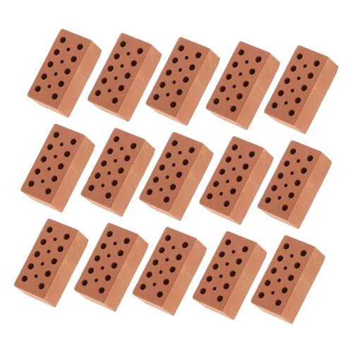 WEKAMOS 40 Stück Teiliges Miniatur Ziegelstein aus Clay DIY Mini Bausteine für Mini Garten Puppenhaus Modellbau Realistische Mikro Landschaftsdekoration Langlebig und Vielseitig für Hobby WEKAMOS 40 Stück Teiliges Miniatur Ziegelstein aus Clay DIY Mini Bausteine für Mini Garten Puppenhaus Modellbau Realistische Mikro Landschaftsdekoration Langlebig und Vielseitig für Hobby von WEKAMOS