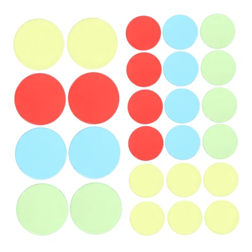 WEKAMOS 400 Stück Bingo Chips Transparent Plastikspielsteine Zählchips Farbchips Mix Blau Rot Gelb Grün für Bingo Spielmarker und Lernspiele WEKAMOS 400 Stück Bingo Chips Transparent Plastikspielsteine Zählchips Farbchips Mix Blau Rot Gelb Grün für Bingo Spielmarker und Lernspiele von WEKAMOS
