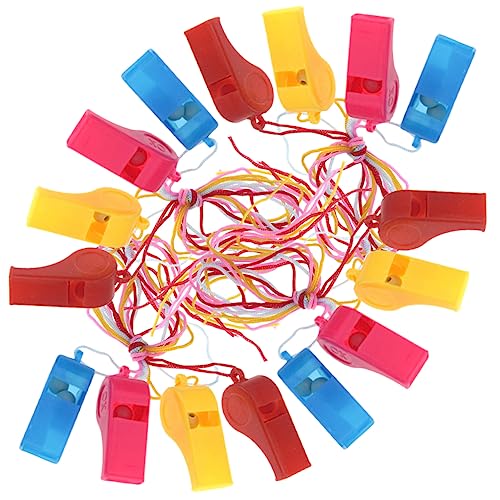 WEKAMOS 48 Stück Teiliges Bunte Sportpfeifen mit Umhängeband Lauter Klarer Langlebige Kunststofftrillerpfeifen für Schiedsrichter Training Kinderparty und Outdoor Spiele Zufällige Farbe WEKAMOS 48 Stück Teiliges Bunte Sportpfeifen mit Umhängeband Lauter Klarer Langlebige Kunststofftrillerpfeifen für Schiedsrichter Training Kinderparty und Outdoor Spiele Zufällige Farbe von WEKAMOS