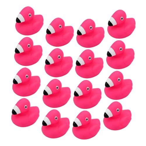 WEKAMOS 48 Stück Teiliges Flamingo Badespielzeug Bunte Wasserspritzende Badetiere mit Quietscher Fördert Kreativität und Hand Auge koordination als für Junge Mädchen und Kleinkinder von WEKAMOS