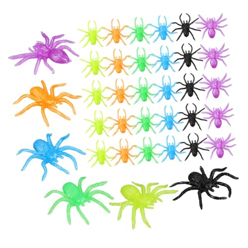 WEKAMOS 48 Stück Teiliges Halloween Spinnen TPR Dehnbar Realistisch Gefälscht Streiche für Jungen Mädchen Party Deko Goody Bag Füller WEKAMOS 48 Stück Teiliges Halloween Spinnen TPR Dehnbar Realistisch Gefälscht Streiche für Jungen Mädchen Party Deko Goody Bag Füller von WEKAMOS