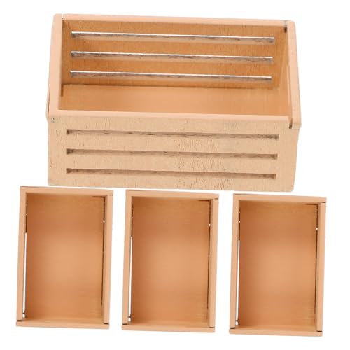 WEKAMOS 4Stücke Holzkorb Puppenhaus Aufbewahrungskörbchen Dekorative Mini Holzboxen für DIY Puppenhaus und Szenen für Kreative Inneneinrichtung WEKAMOS 4Stücke Holzkorb Puppenhaus Aufbewahrungskörbchen Dekorative Mini Holzboxen für DIY Puppenhaus und Szenen für Kreative Inneneinrichtung von WEKAMOS