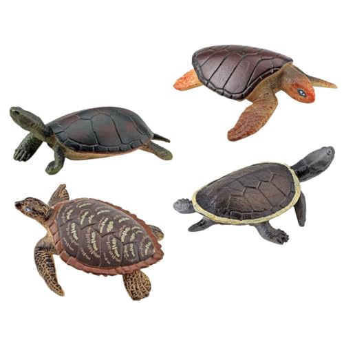 WEKAMOS 4Stücke Schildkröten Figuren aus Kunststoff Realistische Meerestiere für Dekoration und Lernen für Aquarium Gartenlandschaft und Vorschulbildung WEKAMOS 4Stücke Schildkröten Figuren aus Kunststoff Realistische Meerestiere für Dekoration und Lernen für Aquarium Gartenlandschaft und Vorschulbildung von WEKAMOS