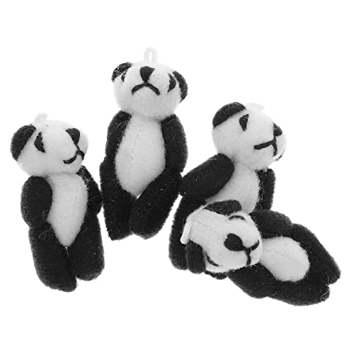 WEKAMOS 4Stücke Teiliges Plüsch Panda Spielzeugset Kuscheltier Anhänger für Süßes und Weiches Plüschtier für und Kreative Bastelprojekte aus Sicherem WEKAMOS 4Stücke Teiliges Plüsch Panda Spielzeugset Kuscheltier Anhänger für Süßes und Weiches Plüschtier für und Kreative Bastelprojekte aus Sicherem von WEKAMOS