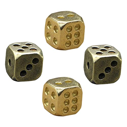 WEKAMOS 4Stücke Vintage Messing Dekorative Spielwürfel für Bar und Nachtclub Hochwertige Metallwürfel für Spieleabende und Kreative Dekoration Zufällige Farbwahl WEKAMOS 4Stücke Vintage Messing Dekorative Spielwürfel für Bar und Nachtclub Hochwertige Metallwürfel für Spieleabende und Kreative Dekoration Zufällige Farbwahl von WEKAMOS