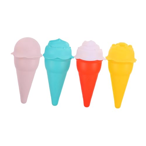 WEKAMOS 4pcs Kunststoff Eiskegel Sandspielzeug Eiscreme Tasse Spielzeug Eiscreme -Sandbox -Spielzeug Für Kinder Strand Spielzeug WEKAMOS 4pcs Kunststoff Eiskegel Sandspielzeug Eiscreme Tasse Spielzeug Eiscreme -Sandbox -Spielzeug Für Kinder Strand Spielzeug von WEKAMOS