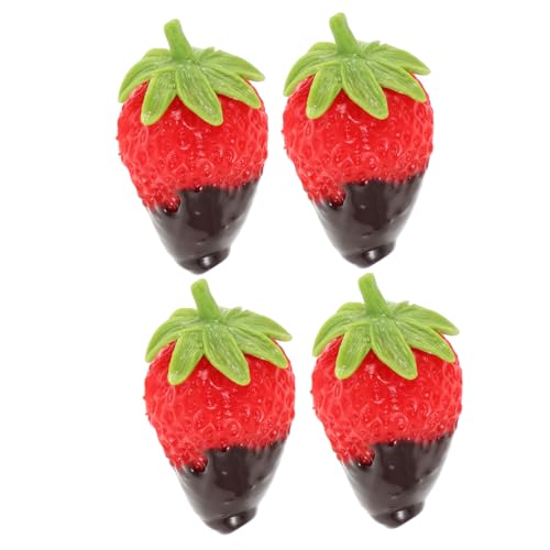 WEKAMOS 4pcs Simulation Schokolade Getaucht Erdbeeren Lebensechte Künstliche Früchte Für DIY Crafts Home Decor- Und Foto -Requisiten Miniatur -erdbeerdekorationen WEKAMOS 4pcs Simulation Schokolade Getaucht Erdbeeren Lebensechte Künstliche Früchte Für DIY Crafts Home Decor- Und Foto -Requisiten Miniatur -erdbeerdekorationen von WEKAMOS